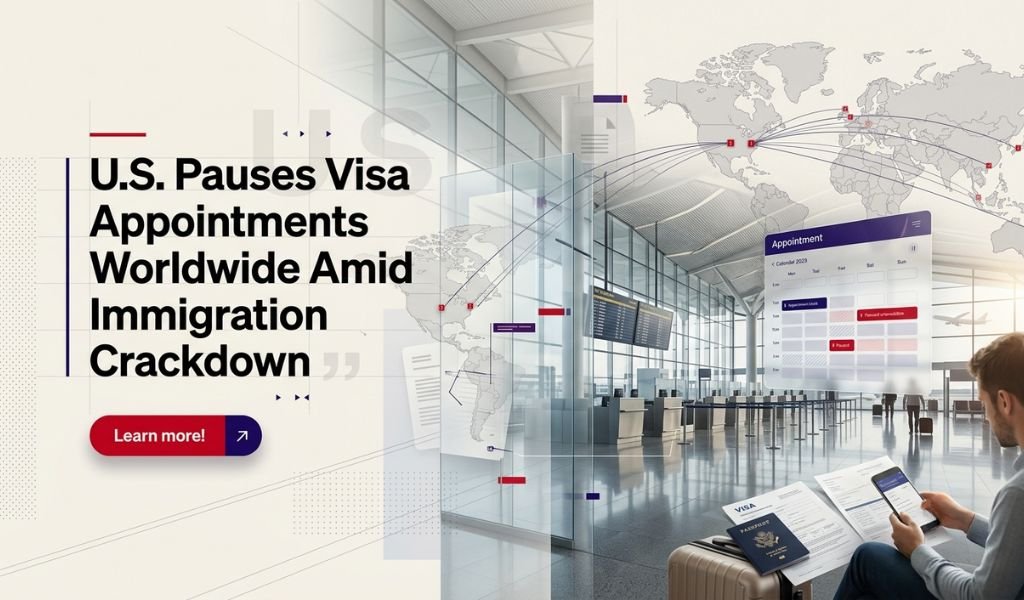 U.S. Pauses Visa Appointments Worldwide Amid Immigration Crackdown